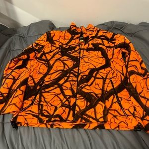 Vintage Cabelas orange camo jacket size adult medium